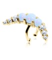 White Opal Ear Cuffs EC-1117